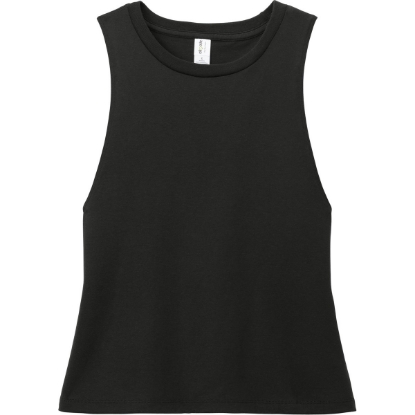 Custom Allmade Womens Tri-Blend Muscle Tank Deep Black
