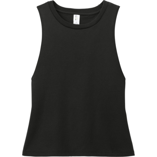 Custom Allmade Womens Tri-Blend Muscle Tank Deep Black