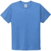 Custom Allmade Youth Tri-Blend Tee Azure Blue