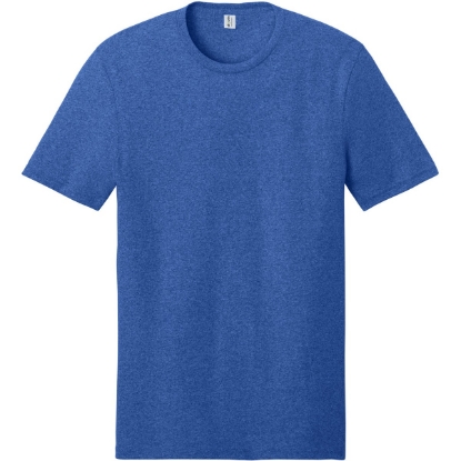 Custom Allmade Unisex Recycled Blend Tee Reused Royal Blue Heather