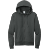 Custom Allmade Unisex Organic French Terry Full-Zip Hoodie Teraingrey