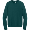 Custom Allmade Unisex Organic CVC Fleece Crewneck Sweatshirt Deep Sea Green