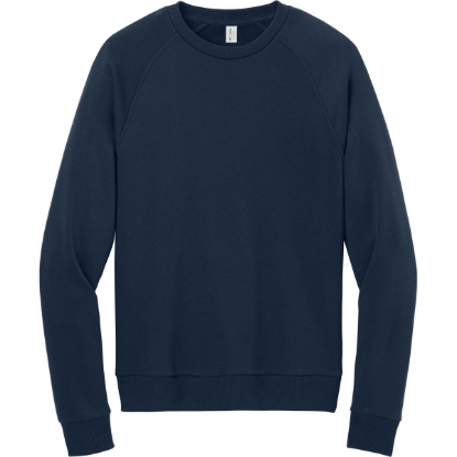 Custom Allmade Unisex Organic CVC Fleece Crewneck Sweatshirt RebelBlue