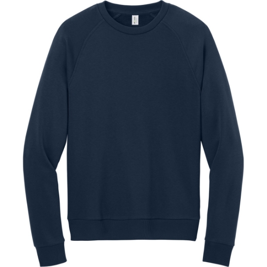 Custom Allmade Unisex Organic CVC Fleece Crewneck Sweatshirt RebelBlue