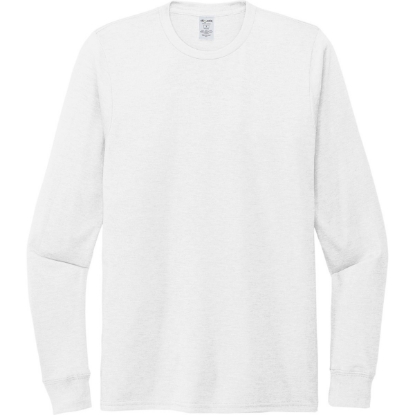 Custom Allmade Unisex Tri-Blend Long Sleeve Tee Bright White