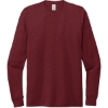 Custom Allmade Unisex Tri-Blend Long Sleeve Tee Vino Red