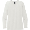 Custom Allmade Womens Tri-Blend Long Sleeve Tee Fairly White