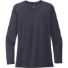 Custom Allmade Womens Tri-Blend Long Sleeve Tee Rebel Blue