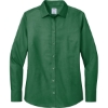 Custom Brooks Brothers Womens Wrinkle-Free Stretch Nailhead Shirt Club Green
