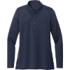 Custom Brooks Brothers Womens Mid-Layer Stretch 1/2-Button Navy Blazer Heather Blue