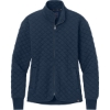 Custom Brooks Brothers Womens Diamond Quilt Full-Zip Navy Blue Blazer