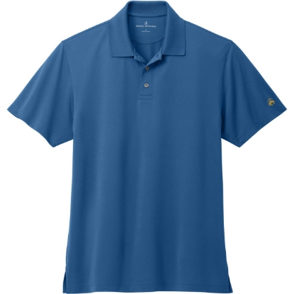 Custom Brooks Brothers Mesh Pique Performance Polo Charter Blue