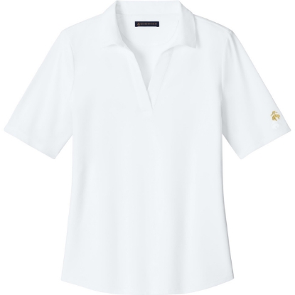 Custom Brooks Brothers Womens Pinpoint Pique Polo White