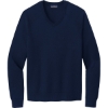 Custom Brooks Brothers Cotton Stretch V-Neck Sweater Navy Blue Blazer