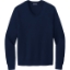 Custom Brooks Brothers Cotton Stretch V-Neck Sweater Navy Blue Blazer