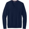 Custom Brooks Brothers Washable Merino V-Neck Sweater Navy Blue Blazer