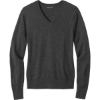 Custom Brooks Brothers Womens Washable Merino V-Neck Sweater Windsor Gray Heather