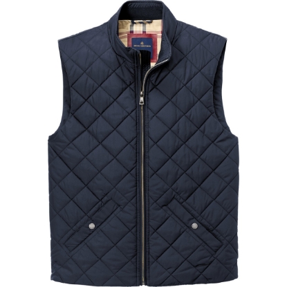 Custom Brooks Brothers Quilted Vest Night Navy Blue