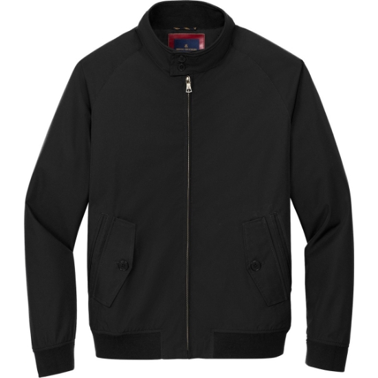 Custom Brooks Brothers Bomber Jacket Deep Black
