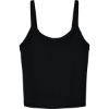 Custom BELLA+CANVAS Womens Micro Rib Spaghetti Strap Tank Solid Black Blend