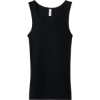 Custom BELLA+CANVAS Womens Baby Rib Tank Black