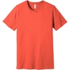 Custom BELLA+CANVAS Unisex Jersey Short Sleeve Tee. Coral Orange