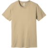 Custom BELLA+CANVAS Unisex Jersey Short Sleeve Tee. Soft Cream Beige
