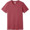 Custom BELLA+CANVAS Unisex Jersey Short Sleeve Tee. Vintage Red