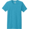 Custom BELLA+CANVAS Unisex Heather CVC Short Sleeve Tee. Heather Aqua Blue