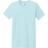 Custom BELLA+CANVAS Unisex Heather CVC Short Sleeve Tee. Heather Ice Blue
