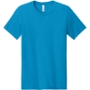Custom BELLA+CANVAS Unisex Heather CVC Short Sleeve Tee. Neon Blue