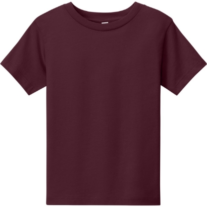 Custom BELLA+CANVAS Toddler Short Sleeve Tee Maroon Red