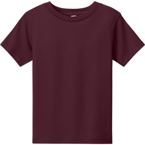 Custom BELLA+CANVAS Toddler Short Sleeve Tee Maroon Red