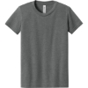 Custom BELLA+CANVAS Youth Heather CVC Tee Deep Heather Gray