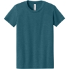 Custom BELLA+CANVAS Youth Heather CVC Tee Heather Deep Teal Green