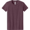 Custom BELLA+CANVAS Youth Heather CVC Tee Heather Maroon Red