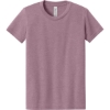 Custom BELLA+CANVAS Youth Heather CVC Tee Heather Orchid Purple