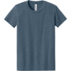 Custom BELLA+CANVAS Youth Heather CVC Tee Heather Slate Blue