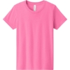 Custom BELLA+CANVAS Youth Heather CVC Tee Neon Pink