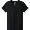 Custom BELLA+CANVAS Youth Heather CVC Tee Solid Black Blend