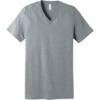 Custom BELLA+CANVAS Unisex Heather CVC V-Neck Tee Athletic Heather Gray