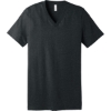Custom BELLA+CANVAS Unisex Heather CVC V-Neck Tee Dark Gray Heather