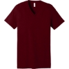 Custom BELLA+CANVAS Unisex Heather CVC V-Neck Tee Heather Cardinal Red