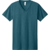 Custom BELLA+CANVAS Unisex Heather CVC V-Neck Tee Heather Deep Teal Green