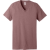 Custom BELLA+CANVAS Unisex Heather CVC V-Neck Tee Heather Mauve Pink