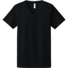 Custom BELLA+CANVAS Unisex Heather CVC V-Neck Tee Solid Black Blend
