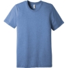 Custom BELLA+CANVAS Unisex Triblend Short Sleeve Tee. Blue Storm Triblend