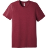 Custom BELLA+CANVAS Unisex Triblend Short Sleeve Tee. Cardinal TB