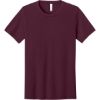 Custom BELLA+CANVAS Unisex Triblend Short Sleeve Tee. Sld Maroon TB