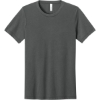 Custom BELLA+CANVAS Unisex Triblend Short Sleeve Tee. Solid Asphalt Gray Triblend
